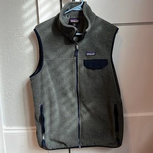 Patagonia Mens Synchilla Vest medium gray blue